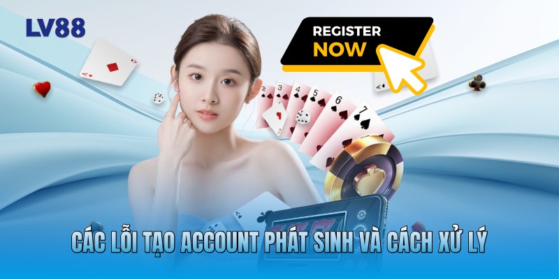 Các lỗi tạo account phát sinh và cách xử lý